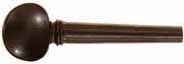 Powder Horn Stopper,
medium 2-1/4" length,
fancy Ebony fiddle peg,
tapered shaft